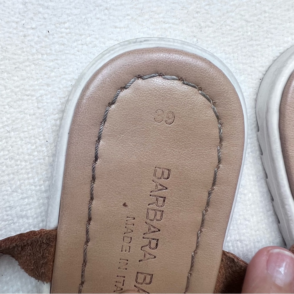 Barbra Barbieri Blue and Tan Sandals Size 9 - Picture 5 of 6